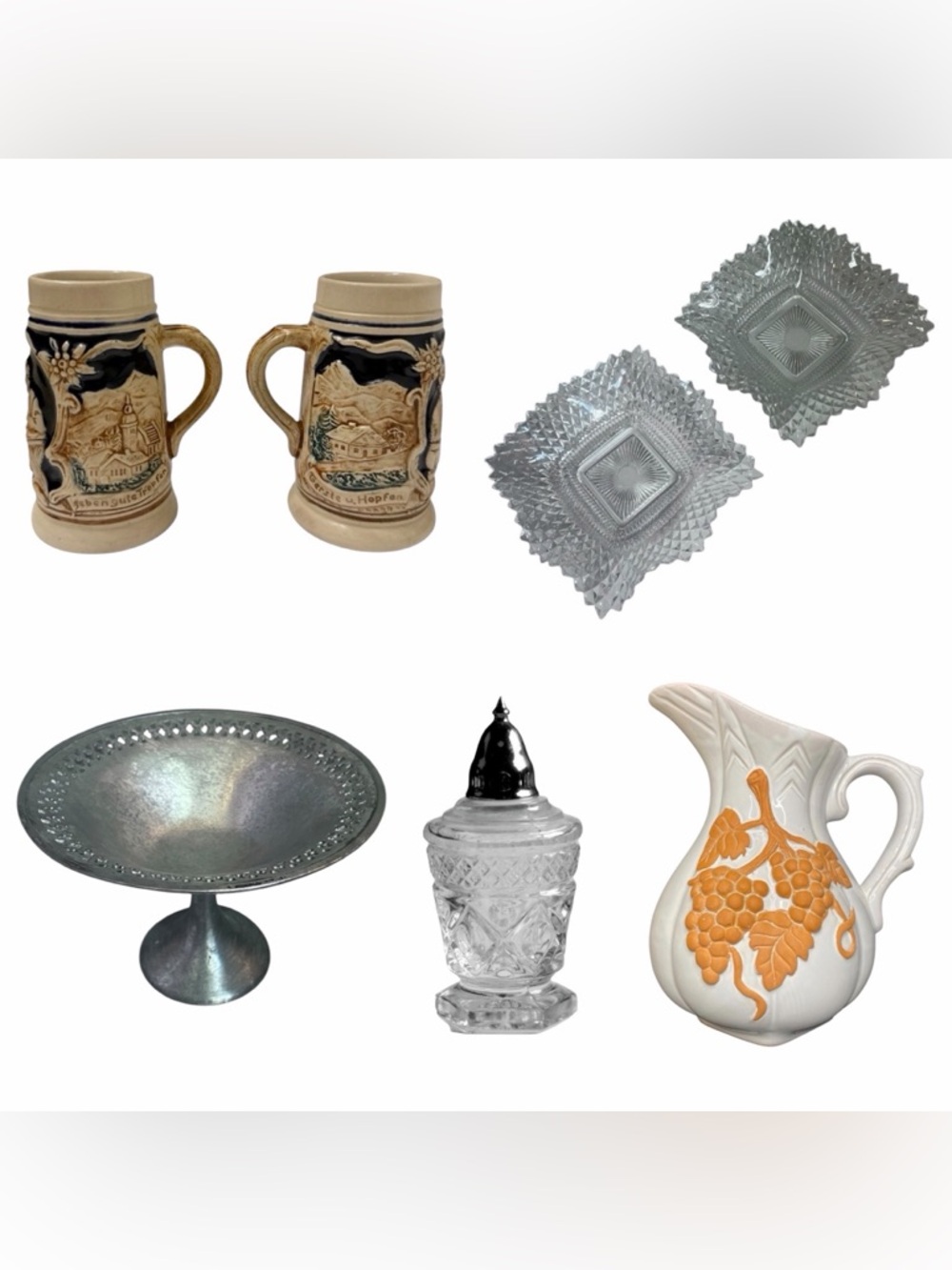 Lot of 7 Vintage Household Items